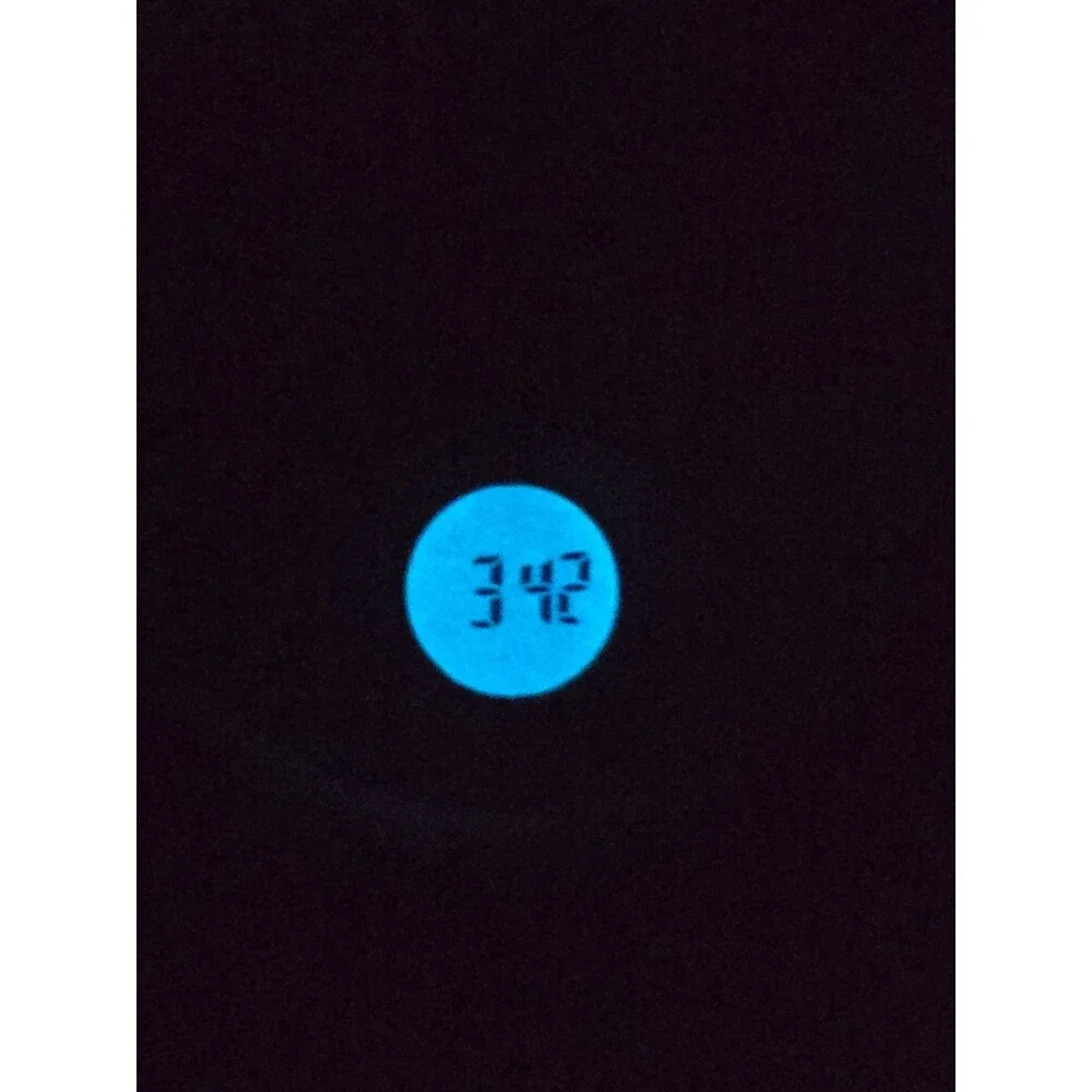 Isaac Mizrahi Live Womens Sport Analog Digital Silver Silicone Watch New Battery